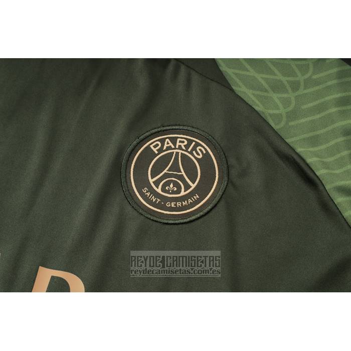 Chandal del Paris Saint-Germain Jordan Manga Corta 2024-2025 Verde - Pantalon Corto
